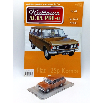 Fiat 125p Kombi + gazetka - skala 1:43 - DeAgostini Kultowe Auta PRL